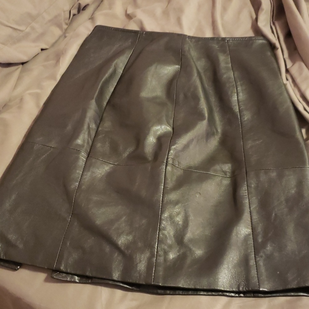 Black Leather Skirt